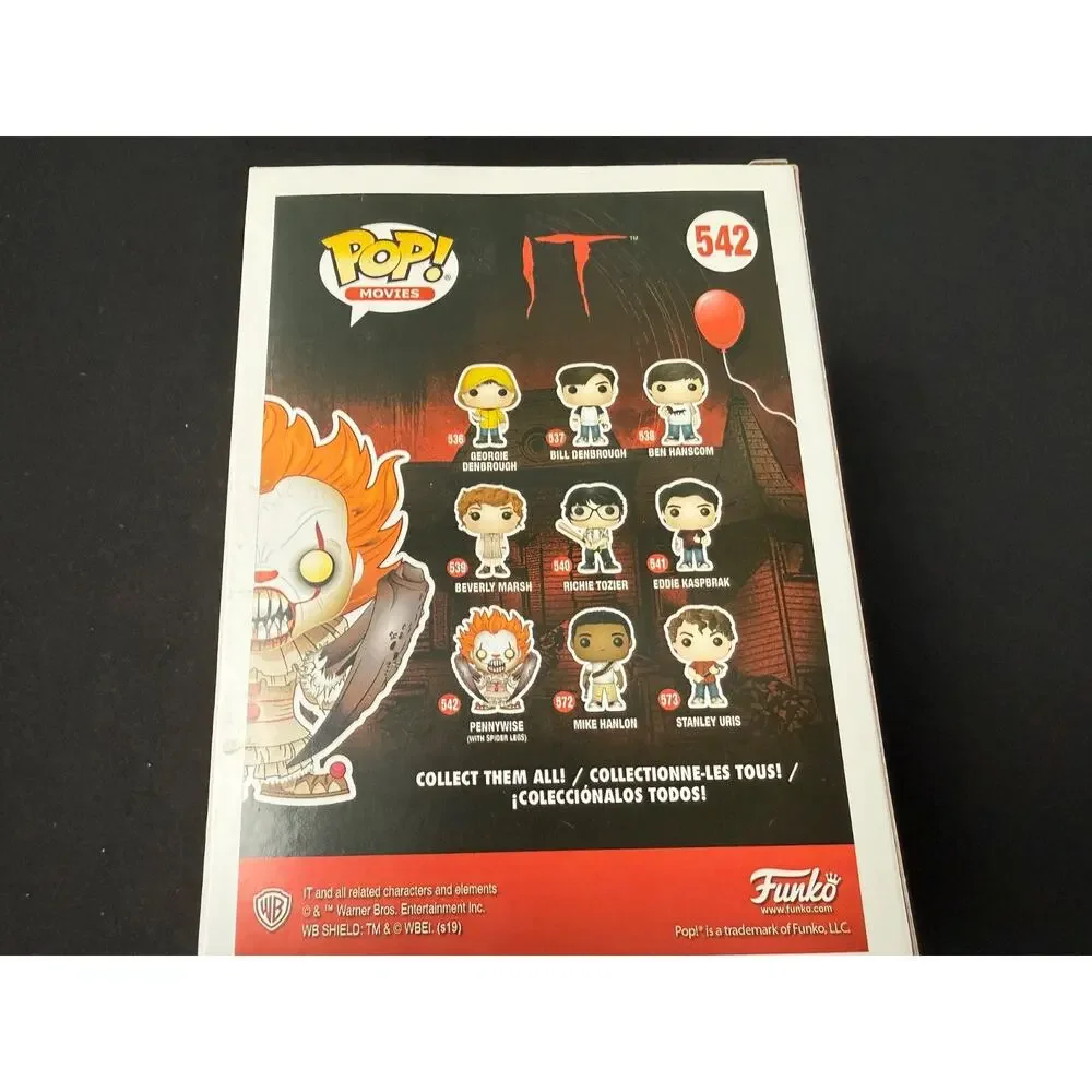 Funko Pop IT Pennywise with Spider Legs #542 GITD Entertainment Earth Exclusive